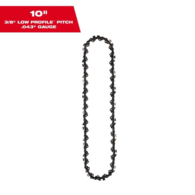 10" 3/8" LOW PROFILE Pitch, .043" Gauge Saw Chain