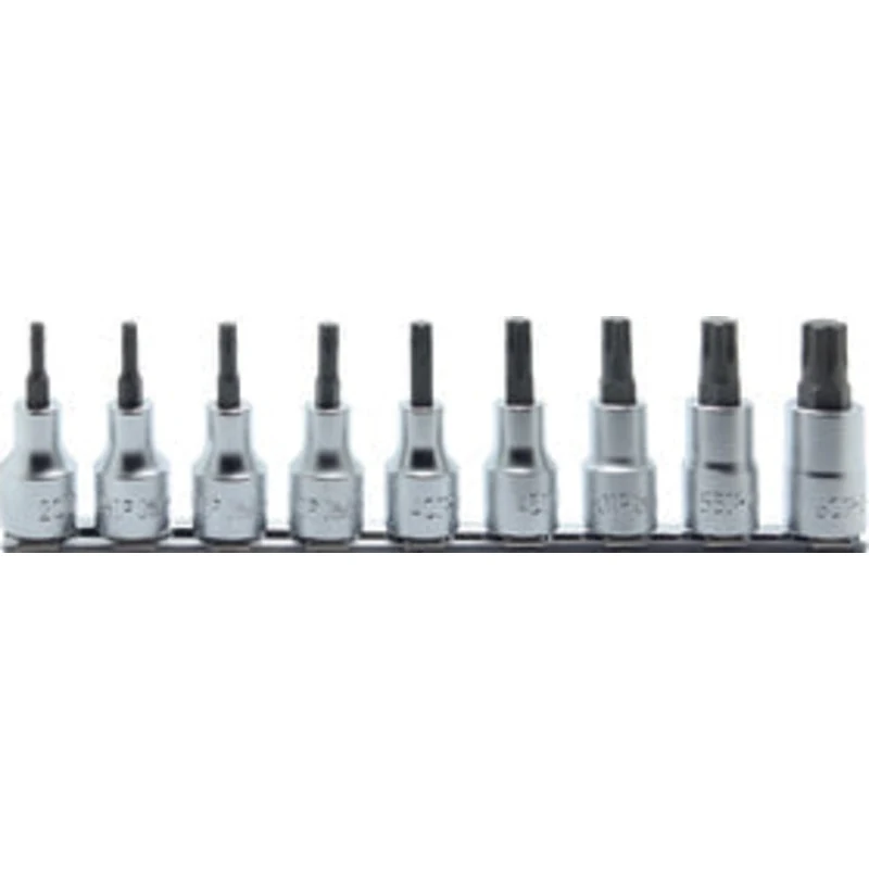 1/2 Sq. Dr. Bit Socket 9 piece TORXplus set 20IP-60IP