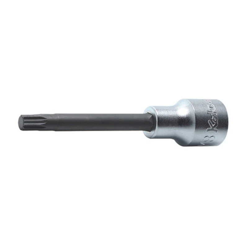 1/2 Sq. Dr. Bit Socket XZN M18 Triple Square Length 100mm