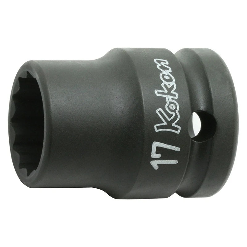1/2 Sq. Dr. Socket 11/16 12 point Length 38mm Thin walled