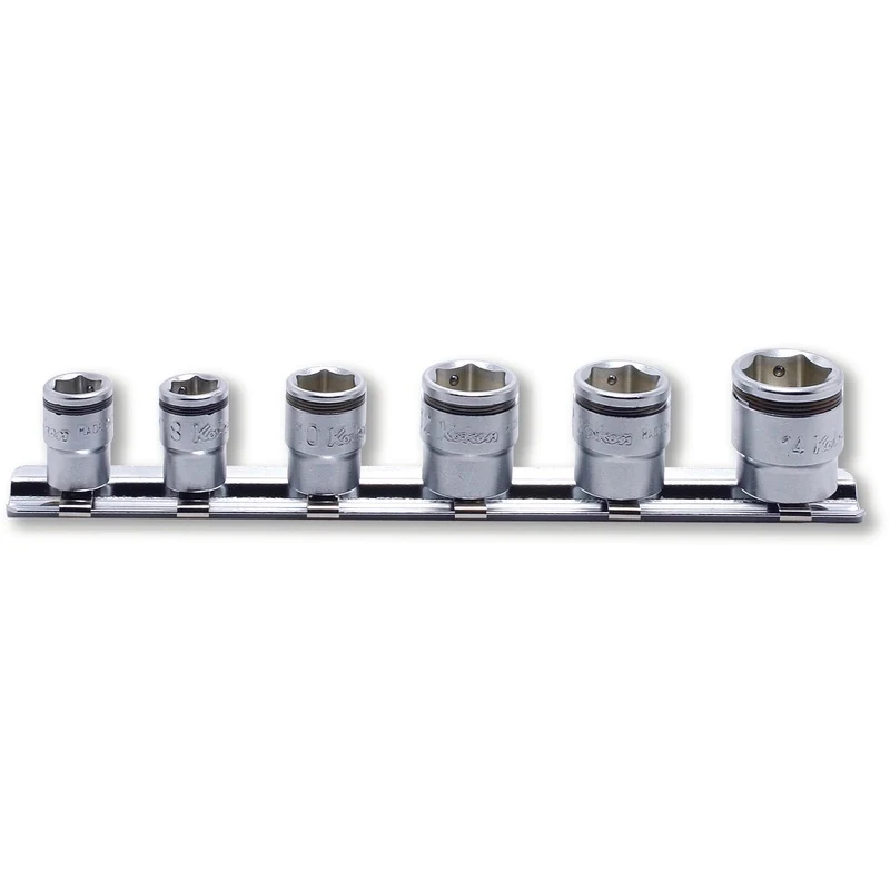 1/4 Sq. Dr. Short NUT GRIP Socket Set, 7-14mm - 6 pieces