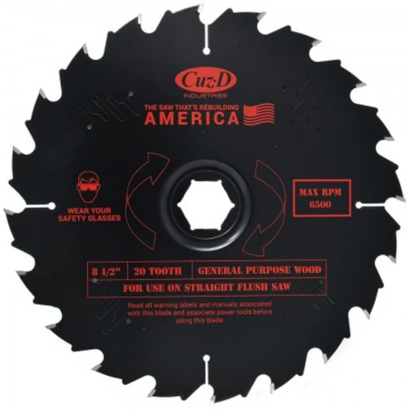 20 Tooth Carbide Tip Blade for Straight Flush Saw - Demolition Blade