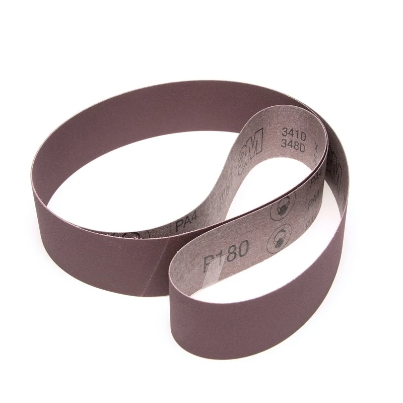 3M Cloth Belt 341D, 60 X-weight, 2 in x 25-1/2 in, Film-lok,Single-flex