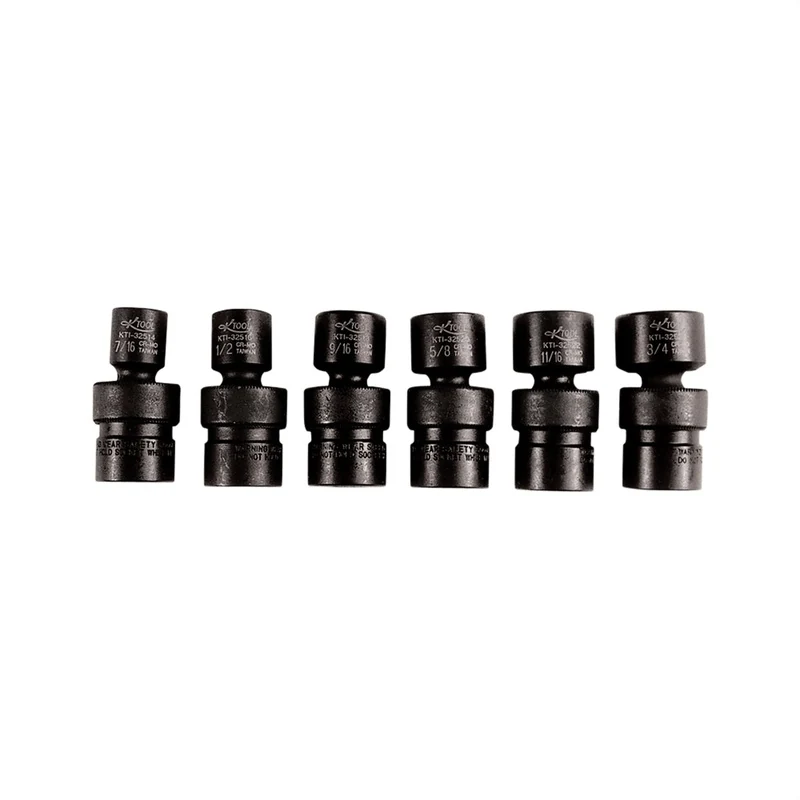6 Piece 3/8" Drive Flex Impact Socket Set