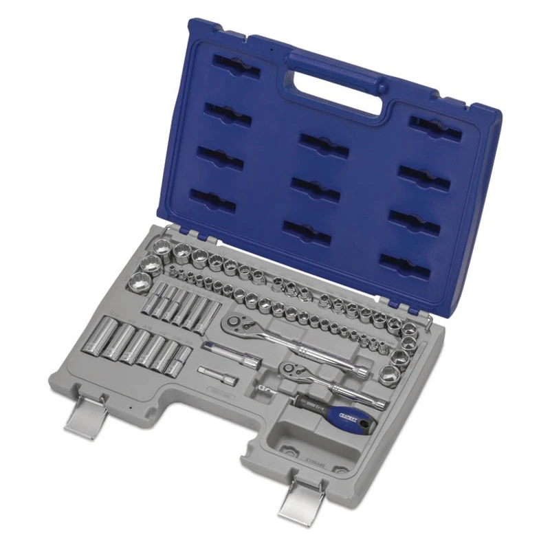 60-PC. 1/4" and 3/8" Drive Socket Set - 6-PT. and 12-PT.