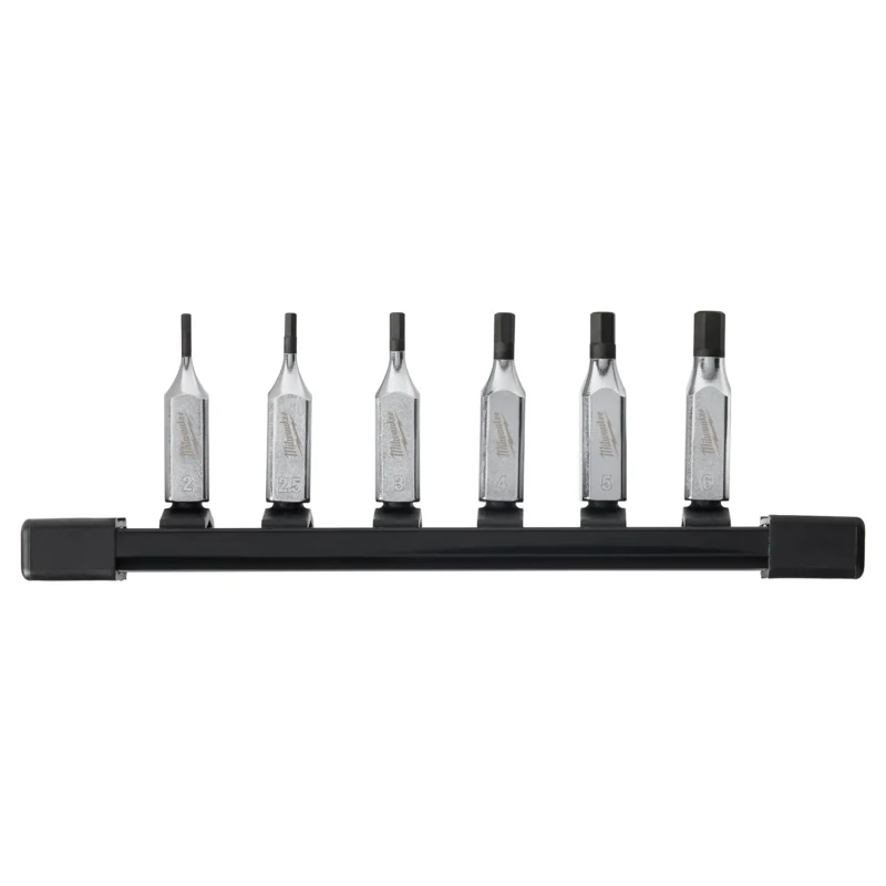 6pc 1/4" Drive Hex Bit Socket Set - Metric