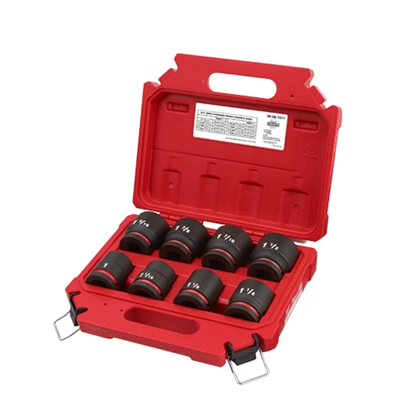 8PC SHOCKWAVE Impact Duty 3/4" Drive SAE Standard 6 Point Socket Set