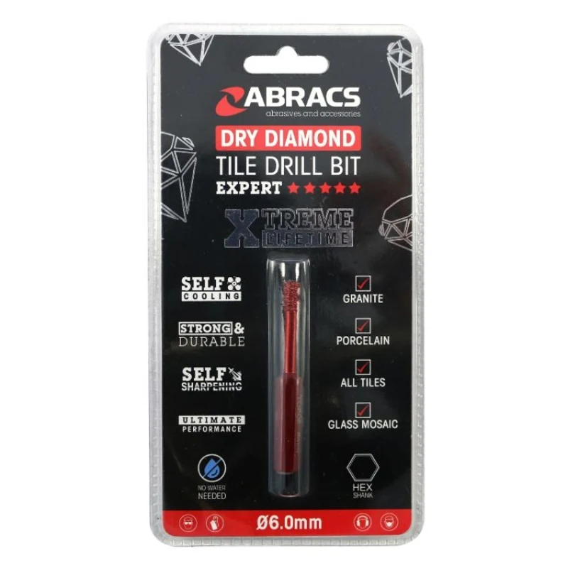 Abracs Diamond Tile Drill Bit 6mm