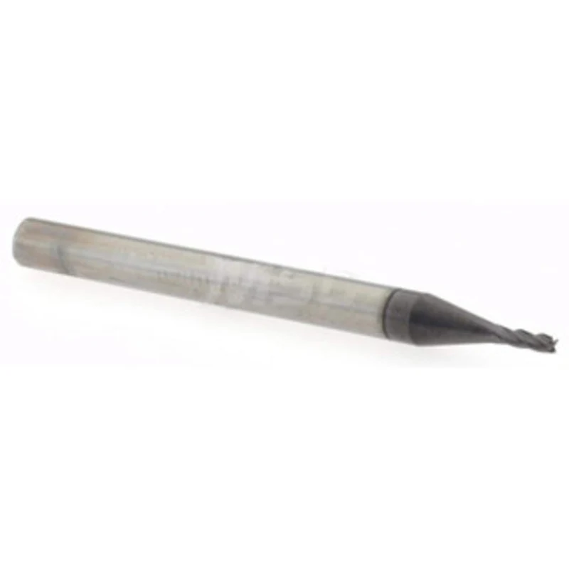 Accupro 0.043, 0.129 LOC, 1/8 Shank Diam, 1-1/2 OAL, 4 Flute, Solid Carbide Square End Mill Single End, AlTiN Finish,...