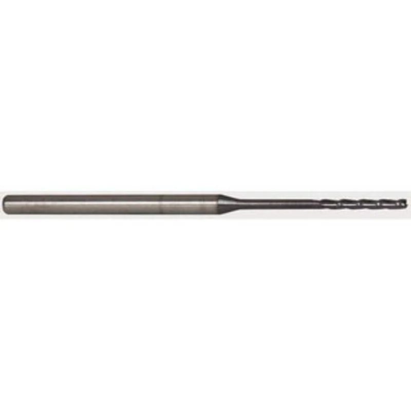 Accupro 0.065, 1/2 LOC, 1/8 Shank Diam, 2-1/2 OAL, 3 Flute, Solid Carbide Square End Mill Single End, AlTiN Finish, S...