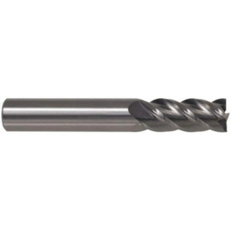 Accupro 1, 2 LOC, 1 Shank Diam, 4-1/2 OAL, 4 Flute, Powdered Metal Square End Mill Single End, TiAlN Finish, Spiral F...