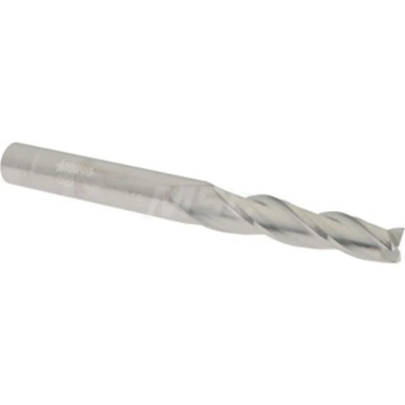 Accupro 1.5 per Side 1/4 Small End Diam 1-1/4 LOC 3-Flute Solid Carbide Tapered Square End Mill Uncoated, 5/16 Shank ...