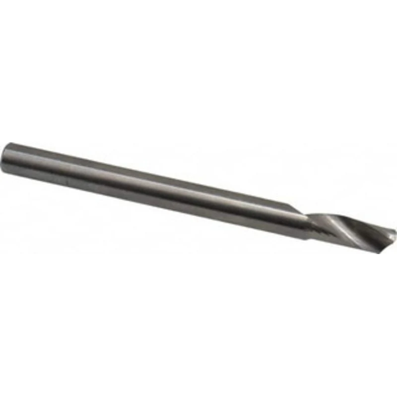 Accupro 10mm Diam RH Solid Carbide 1-Flute Single Edge Upcut Spiral Router Bit Uncoated, 30mm LOC, 10mm Shank Diam, 7...