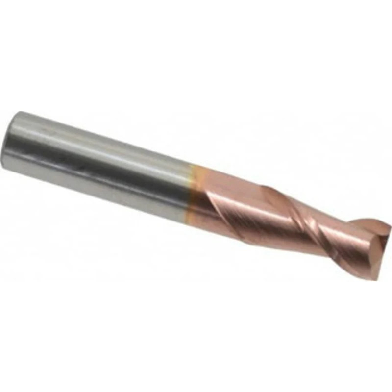 Accupro 12mm, 25mm LOC, 12mm Shank Diam, 76mm OAL, 2 Flute, Solid Carbide Square End Mill Single End, TiCN Finish, Sp...