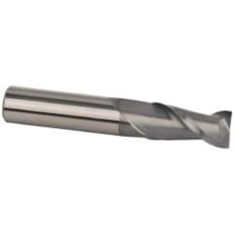 Accupro 13/32, 5/8 LOC, 7/16 Shank Diam, 2 OAL, 2 Flute, Solid Carbide Square End Mill Single End, nACRo Finish, Spir...