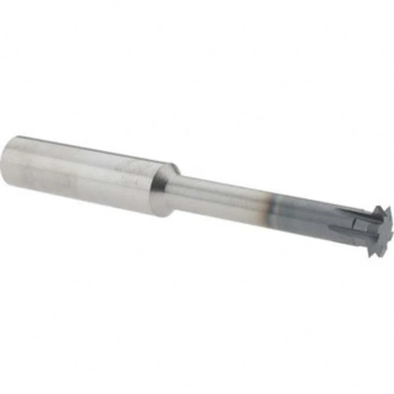 Accupro 1/2 1/2 Cut Diam, 0.109 Cut Width, 1/2 Shank, Solid Carbide Double-Angle Cutter AlTiN Finish, 6 Teeth, 4 OAL ...