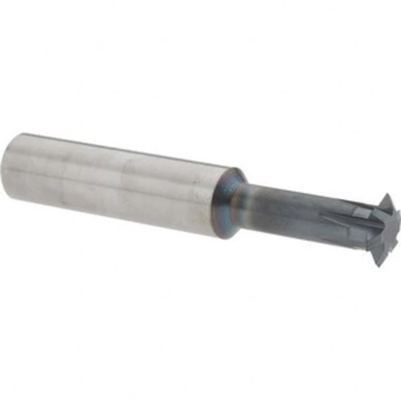 Accupro 1/2 1/2 Cut Diam, 0.109 Cut Width, 1/2 Shank, Solid Carbide Double-Angle Cutter AlTiN Finish, 6 Teeth, 3 OAL ...