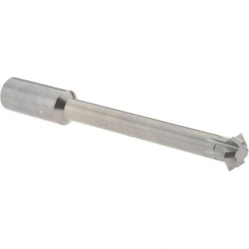 Accupro 1/2 1/2 Cut Diam, 0.187 Cut Width, 1/2 Shank, Solid Carbide Double-Angle Cutter Uncoated, 6 Teeth, 4 OAL 3164...