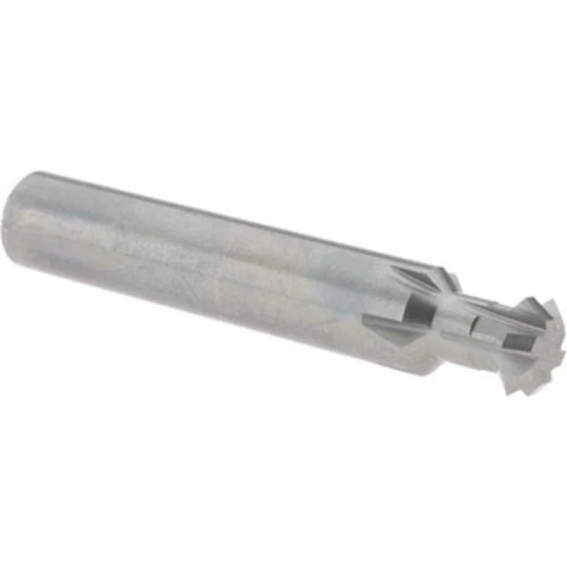 Accupro 1/2 1/2 Cut Diam, 0.187 Cut Width, 1/2 Shank, Solid Carbide Double-Angle Cutter Uncoated, 6 Teeth, 3 OAL 3165...