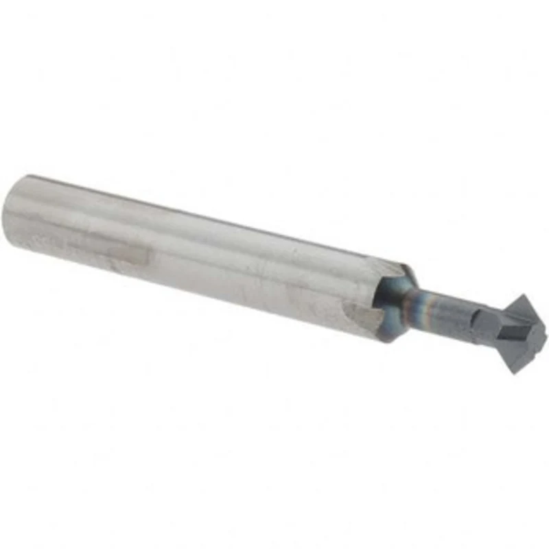 Accupro 1/4 1/4 Cut Diam, 1/8 Cut Width, 1/4 Shank, Solid Carbide Double-Angle Cutter AlTiN Finish, 4 Teeth, 2 OAL 31...