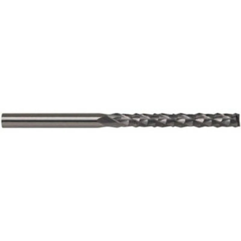 Accupro 1/4 Diam, 3/4 LOC, 1/4 Shank Diam, End Mill-End Diamond-Pattern Router Bit Solid Carbide, Uncoated, 2 OAL, RH...