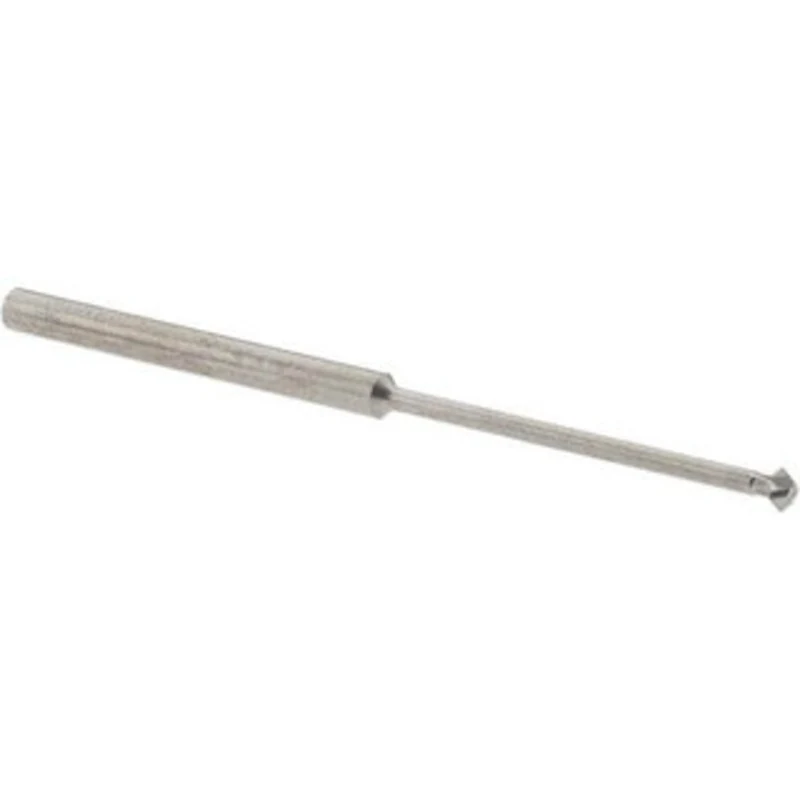 Accupro 1/8 1/8 Cut Diam, 0.062 Cut Width, 1/8 Shank, Solid Carbide Double-Angle Cutter Uncoated, 4 Teeth, 2-1/2 OAL ...