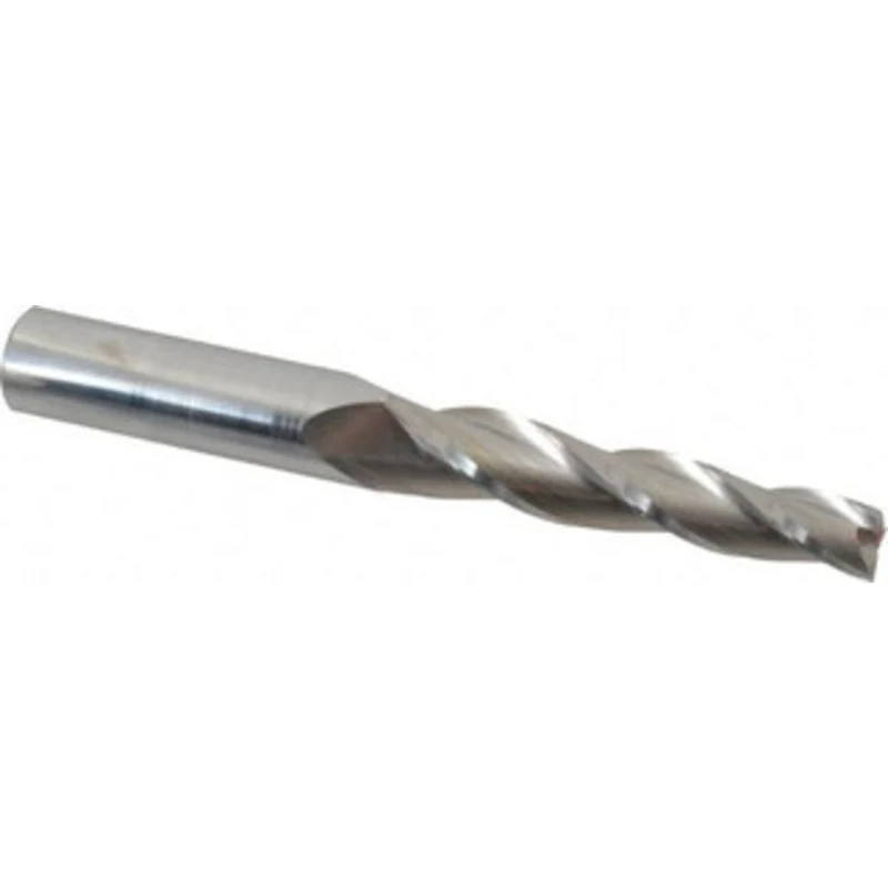Accupro 2 per Side 1/2 Small End Diam 3-1/4 LOC 3-Flute Solid Carbide Tapered Square End Mill Uncoated, 3/4 Shank Dia...