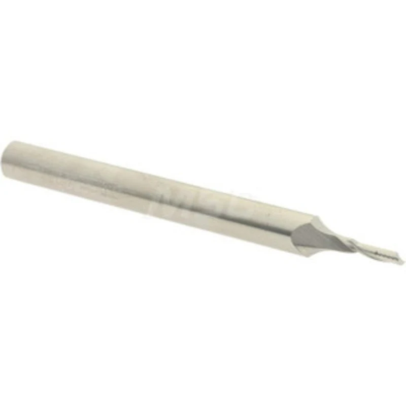 Accupro 2mm Diam RH Solid Carbide 1-Flute Single Edge Upcut Spiral Router Bit Uncoated, 6mm LOC, 6mm Shank Diam, 64mm...