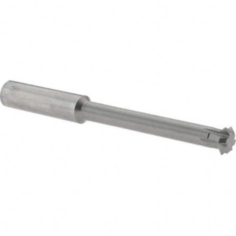 Accupro 3/8 3/8 Cut Diam, 1/8 Cut Width, 3/8 Shank, Solid Carbide Double-Angle Cutter Uncoated, 6 Teeth, 3-1/2 OAL 31...