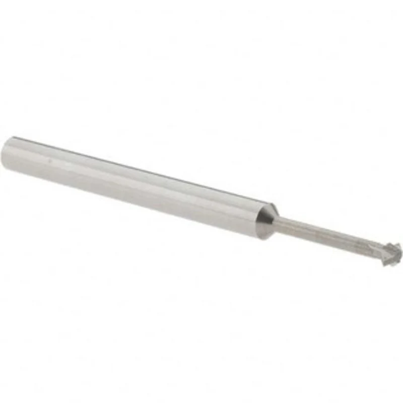 Accupro 5/32 5/32 Cut Diam, 0.078 Cut Width, 3/16 Shank, Solid Carbide Double-Angle Cutter Uncoated, 4 Teeth, 2-1/2 O...