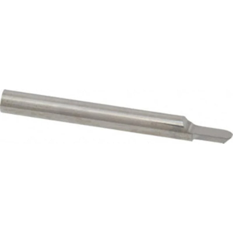 Accupro 10 per Side 1/8 Small End Diam 3/4 LOC 3-Flute Solid Carbide Tapered Square End Mill Uncoated, 7/16 Shank Dia...