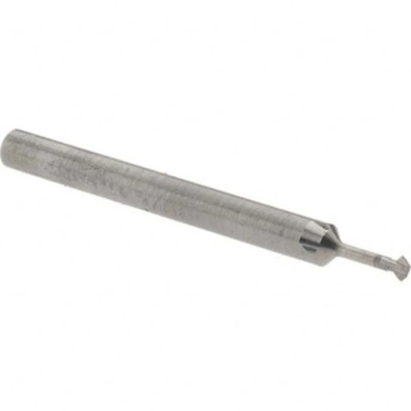 Accupro 5/64 5/64 Cut Diam, 0.039 Cut Width, 1/8 Shank, Solid Carbide Double-Angle Cutter Uncoated, 2 Teeth, 1-1/2 OA...