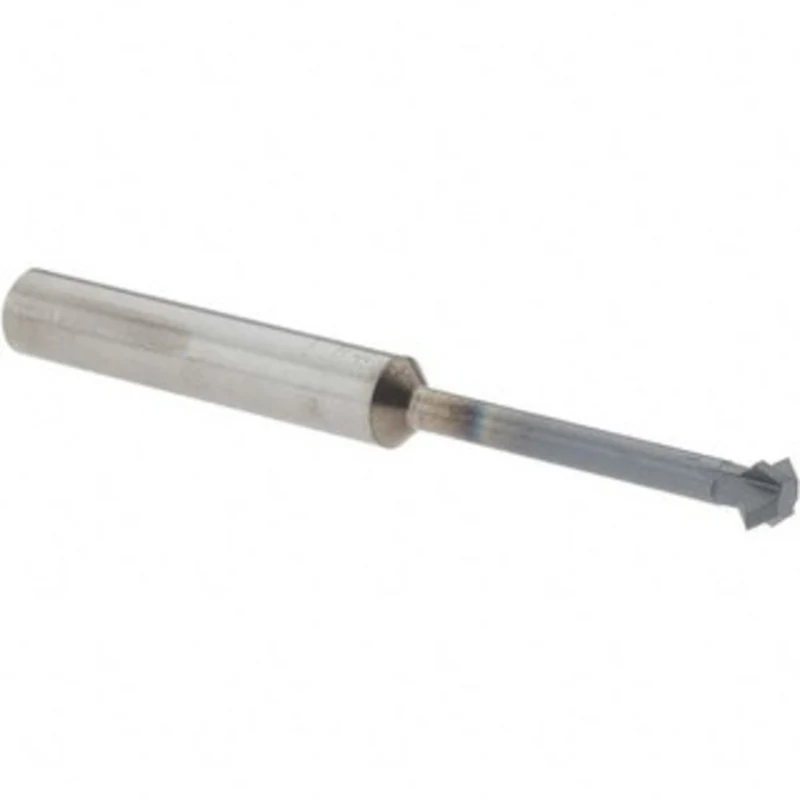 Accupro 6mm Cut Diam, 0.118 Cut Width, 1/4 Shank, Solid Carbide Double-Angle Cutter AlTiN Finish, 4 Teeth, 2-1/2 OAL ...