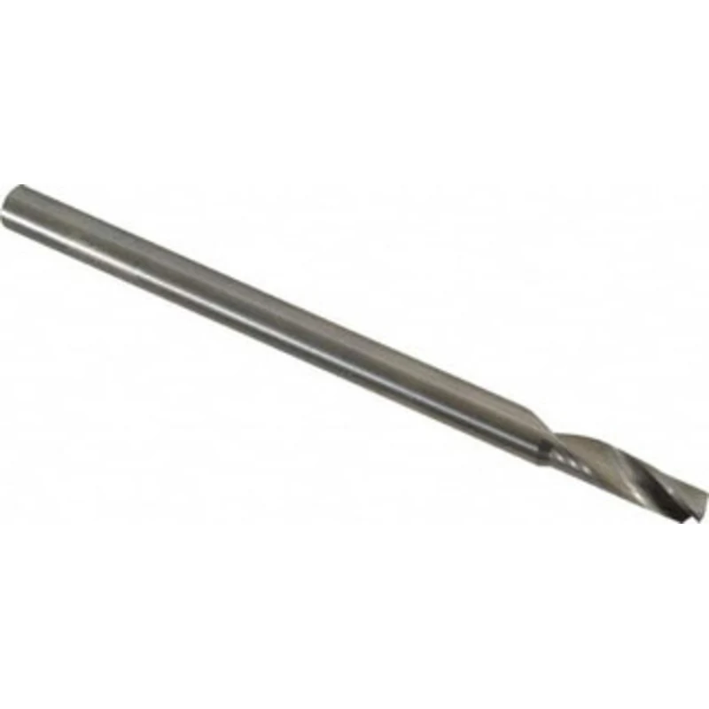 Accupro 6mm Diam RH Solid Carbide 1-Flute Single Edge Upcut Spiral Router Bit Uncoated, 20mm LOC, 6mm Shank Diam, 64m...