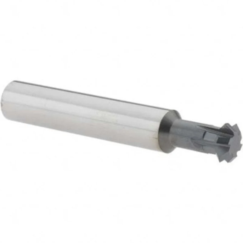 Accupro 7/16 7/16 Cut Diam, 0.157 Cut Width, 7/16 Shank, Solid Carbide Double-Angle Cutter AlTiN Finish, 6 Teeth, 2-3...