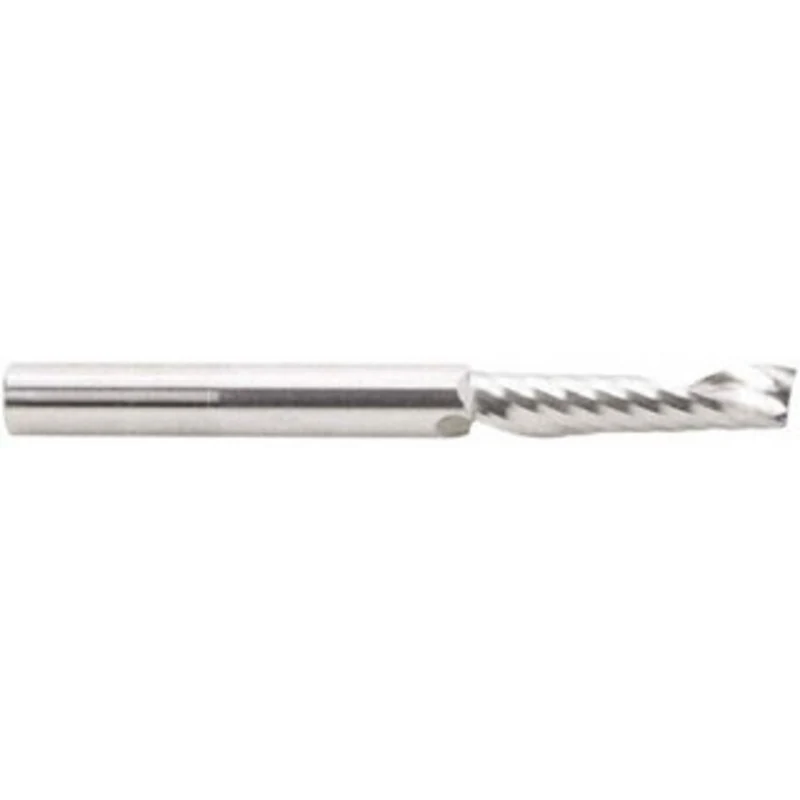 Amana Tool 1/4 Diam RH Solid Carbide 1-Flute Upcut Spiral Router Bit Uncoated, 1 LOC, 1/4 Shank Diam, 2-1/2 OAL, Use ...