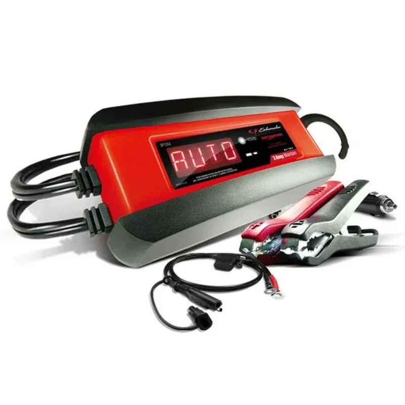 Automotive 6 Volt and 12 Volt 3 Amp Fully Automatic Battery Charger and Maintainer