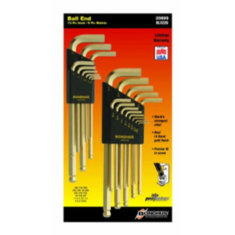 Bondhus 22 Piece Balldriver L-Wrench Double Pack - 20899