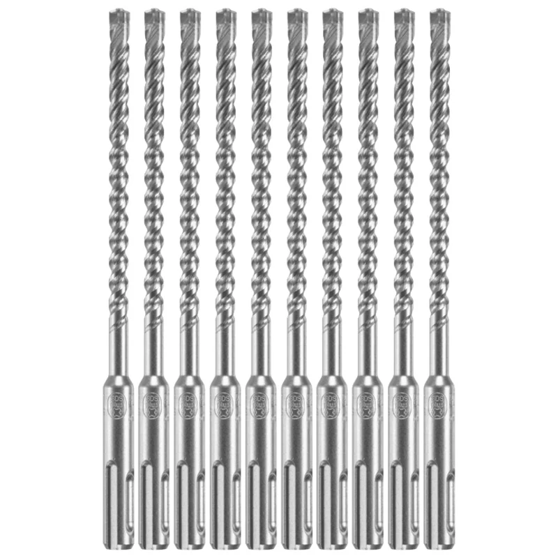 Bosch 10 pc. 1/4 In. x 4 In. x 6 In. SDS-plus Bulldog Xtreme Carbide Rotary Hammer Drill Bits - HCFC2041B10