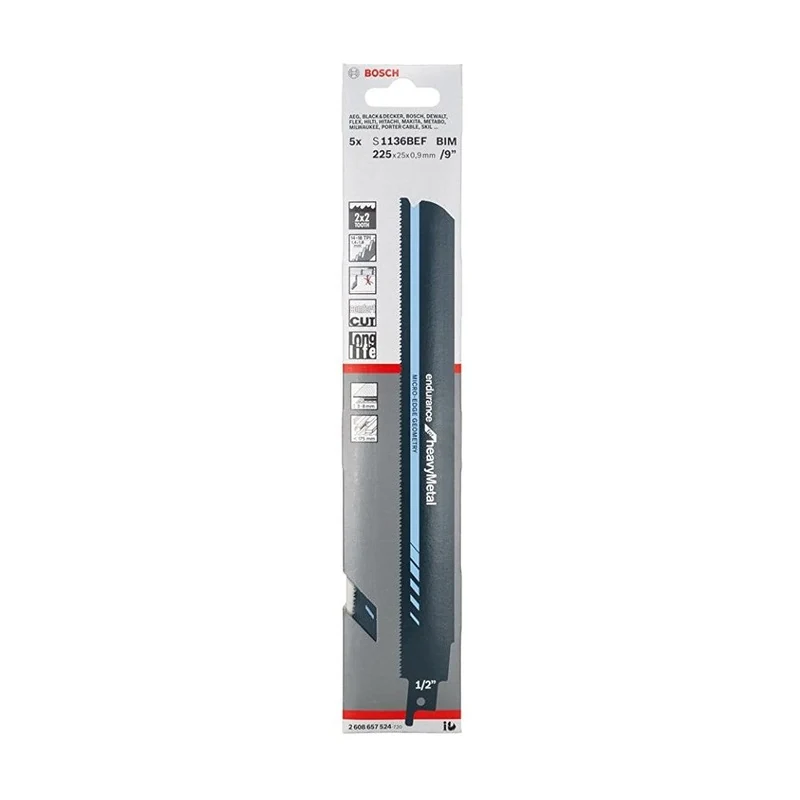 Bosch | Reciprocating Saw Blade S 1127 BEF Endurance for Heavy Metal 5Pk