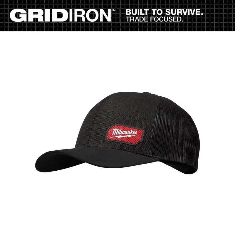 Casquette de baseball Milwaukee GRIDIRON Snapback Trucker (noir), 505B