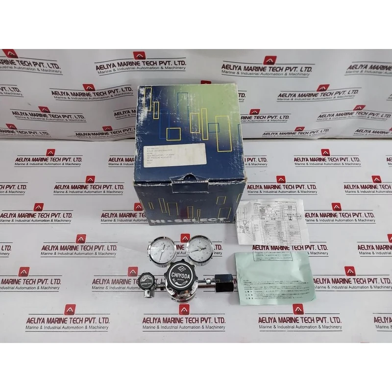 Chiyoda Seiki Bhn-3 High Select Gas Regulator Pressure Gauge 390387 0H7-000-015