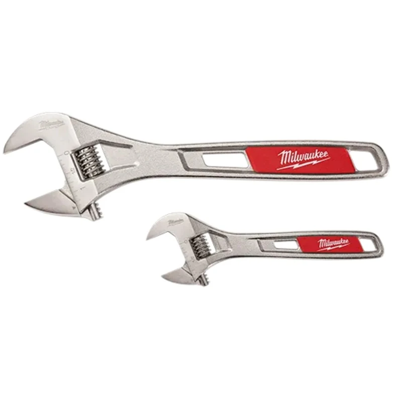Cl molette - Ensemble de 2 cls molette rglables Milwaukee 6" et 10