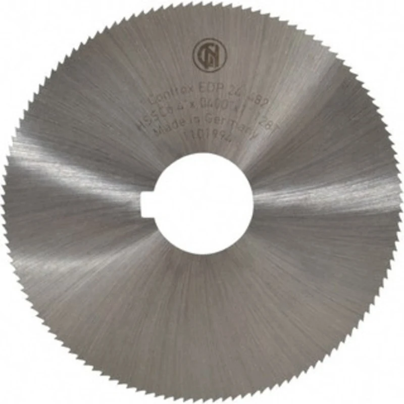 Controx-Neuhauser 4 x 0.04, 1 Arbor, 128-Tooth Cobalt Slitting & Slotting Saw Uncoated, RH Cut, Straight Teeth, Conca...