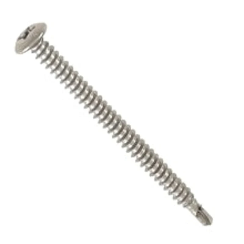 DMI DEKFAST #14 X 4" Roofing Screws, 410 Stainless, Phillips Drive, #3 Drill Point