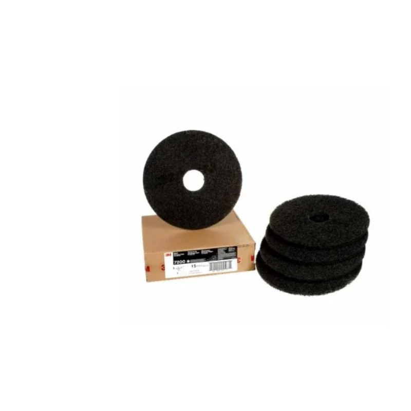 Disque abrasif - 3M Tampon de dcapage noir 3M, 7200, 381 mm (15 po) (5/CS), F-7200-BLK-15