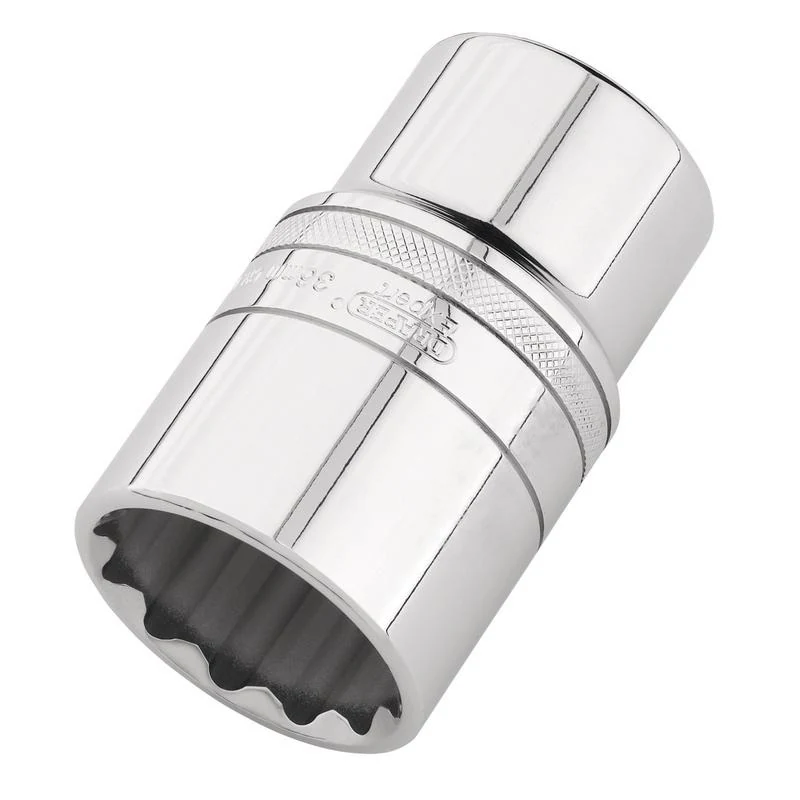 Draper Expert HI-TORQ 12-Point Metric Deep Socket, 1/2" Sq. Dr., 36mm