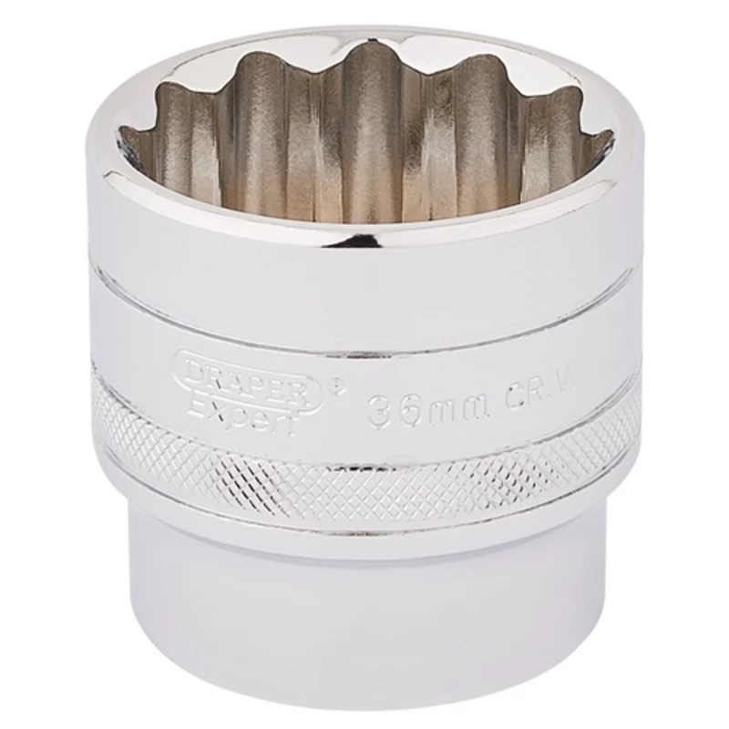 Draper HI-TORQ 12 Point Socket, 1/2" Sq. Dr., 36mm