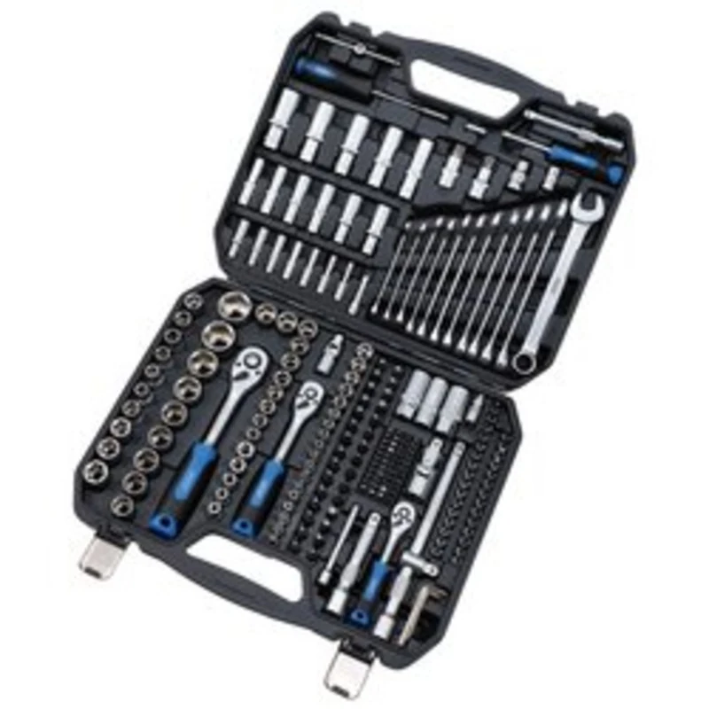 Draper Hi-Torq Metric Socket And Bit Set, 1/4", 3/8" And 1/2" Sq. Dr. (219 Piece) | Mixss219