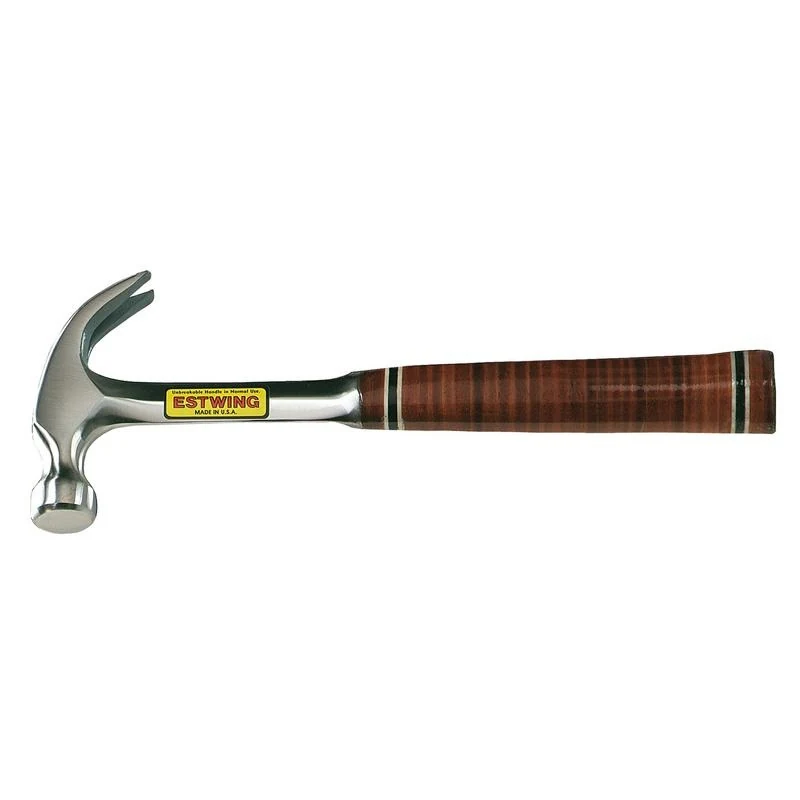 ESTWING E12C CURVED CLAW HAMMER WITH LEATHER GRIP, 12OZ/336G